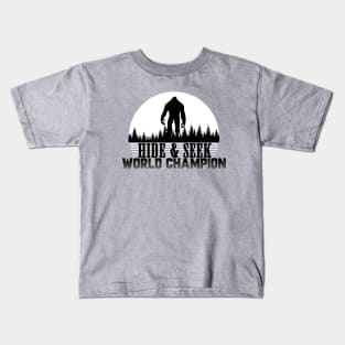 Undefeated Hide and Seek World Champion Kids T-Shirt